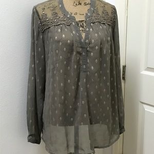Plus size beaded blouse